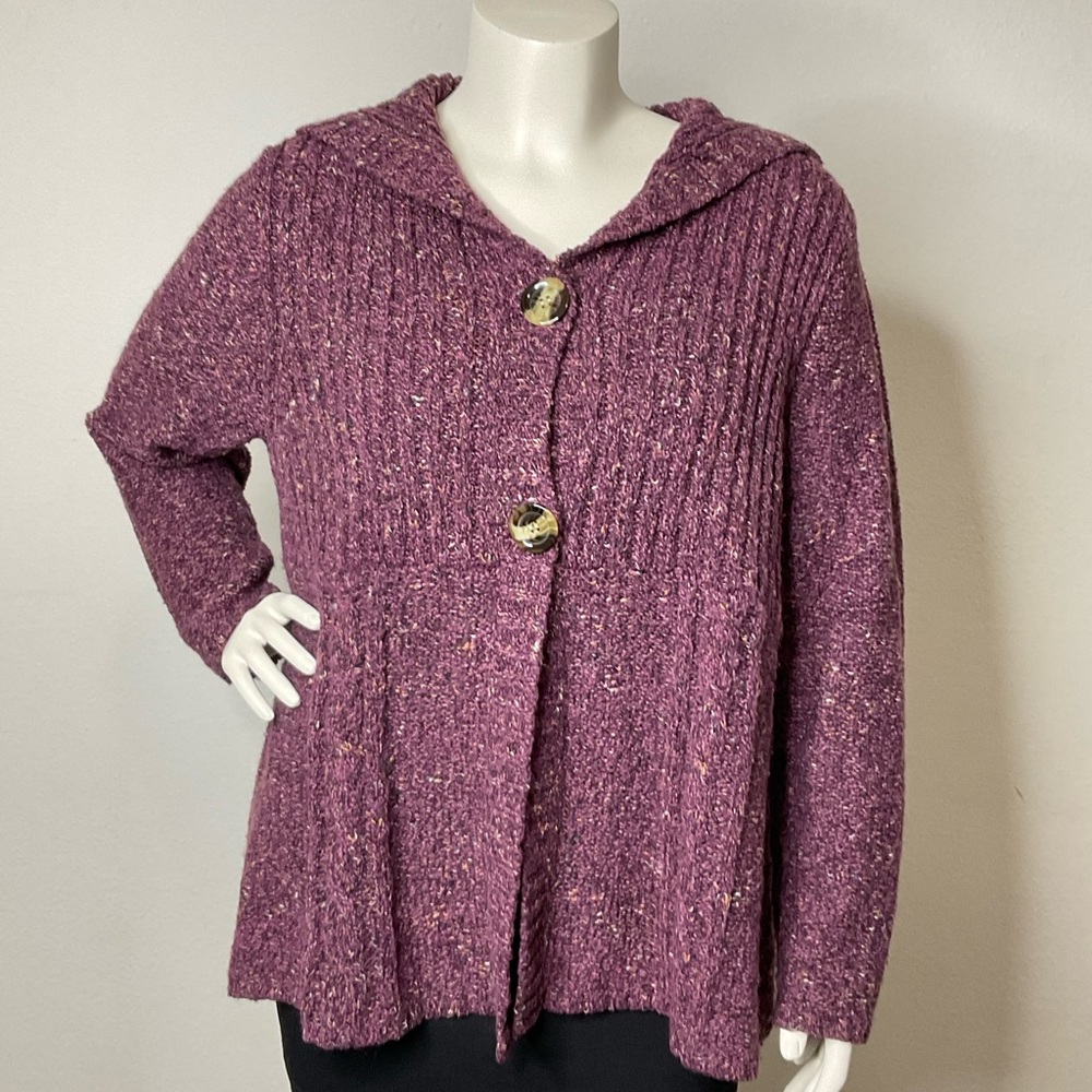 Charter Club Woman Chunky Knit Cardigan sz 2X